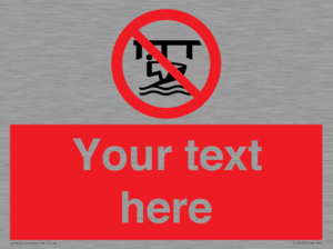 Custom Do not use watercraft in the vicinity of piers